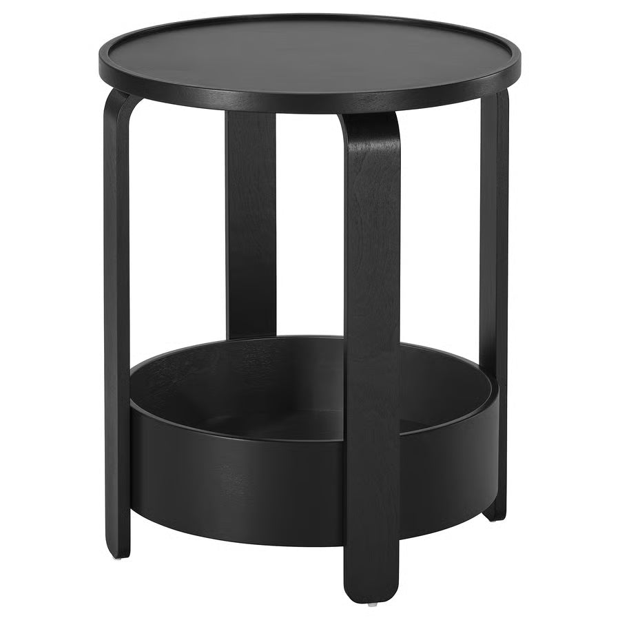 BORGEBY Side table, black, 46 cm