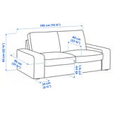 KIVIK 2-seat sofa, Tresund light beige