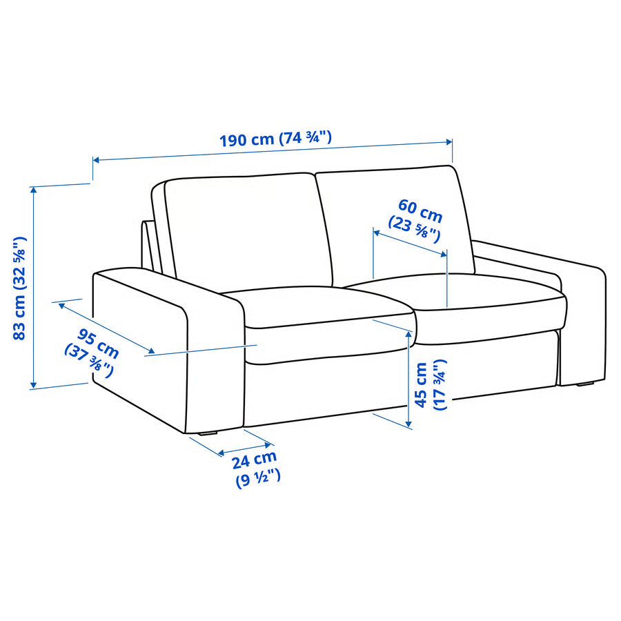 KIVIK 2-seat sofa, Tresund light beige