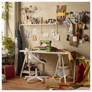 LAGKAPTEN / MITTBACK Desk, white, 140x60 cm