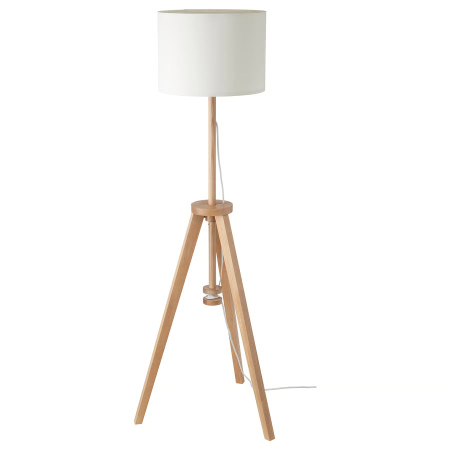 LAUTERS Floor lamp, ash/white