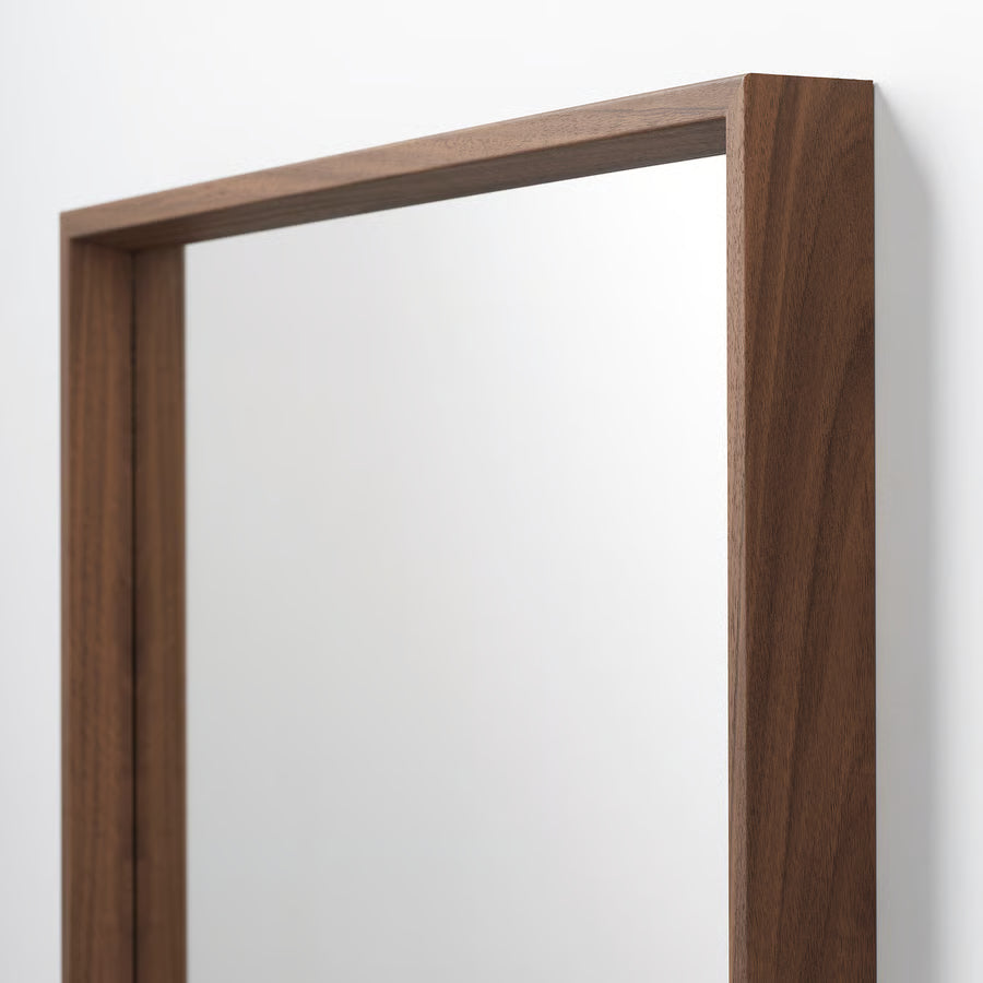 NISSEDAL Mirror, walnut effect, 65x150 cm