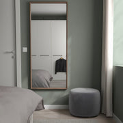 NISSEDAL Mirror, walnut effect, 65x150 cm