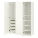 PAX / FORSAND Wardrobe, white, 150x60x201 cm