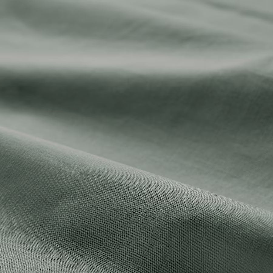 DVALA 2 Pillowcase, grey-green, 50x80 cm
