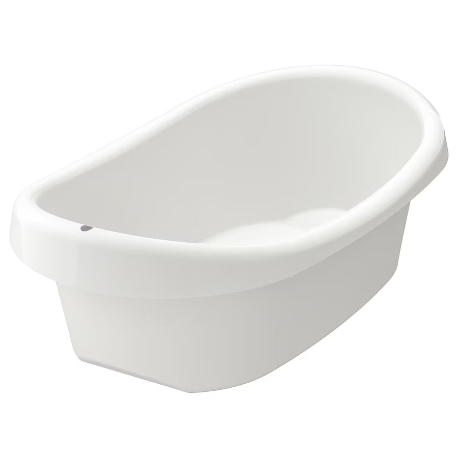 LATTSAM Baby bath, white/turquoise