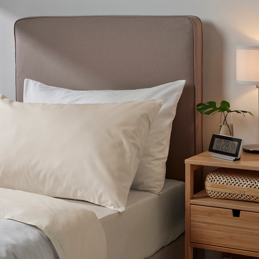 DVALA 2 Pillowcase, beige, 50x80 cm