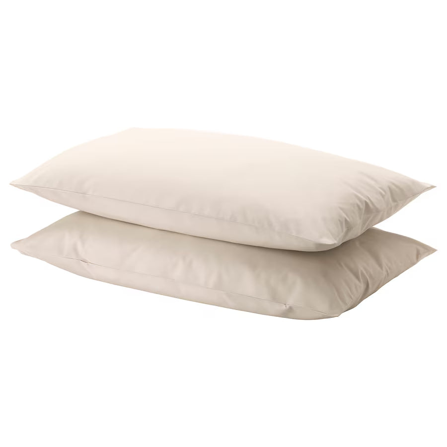 DVALA 2 Pillowcase, beige, 50x80 cm