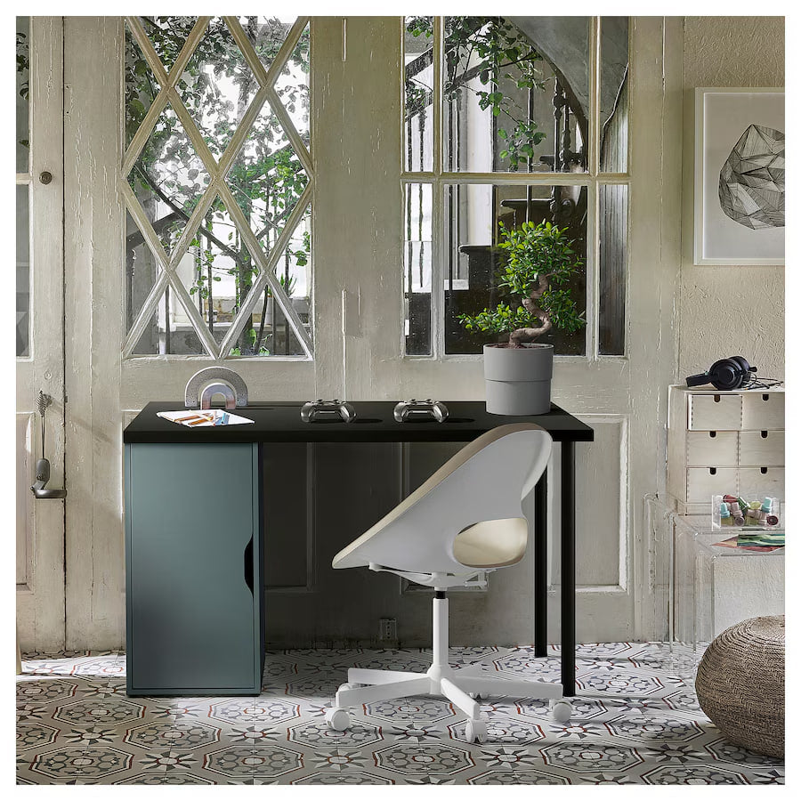 ALEX Storage unit, grey-turquoise, 36x70 cm