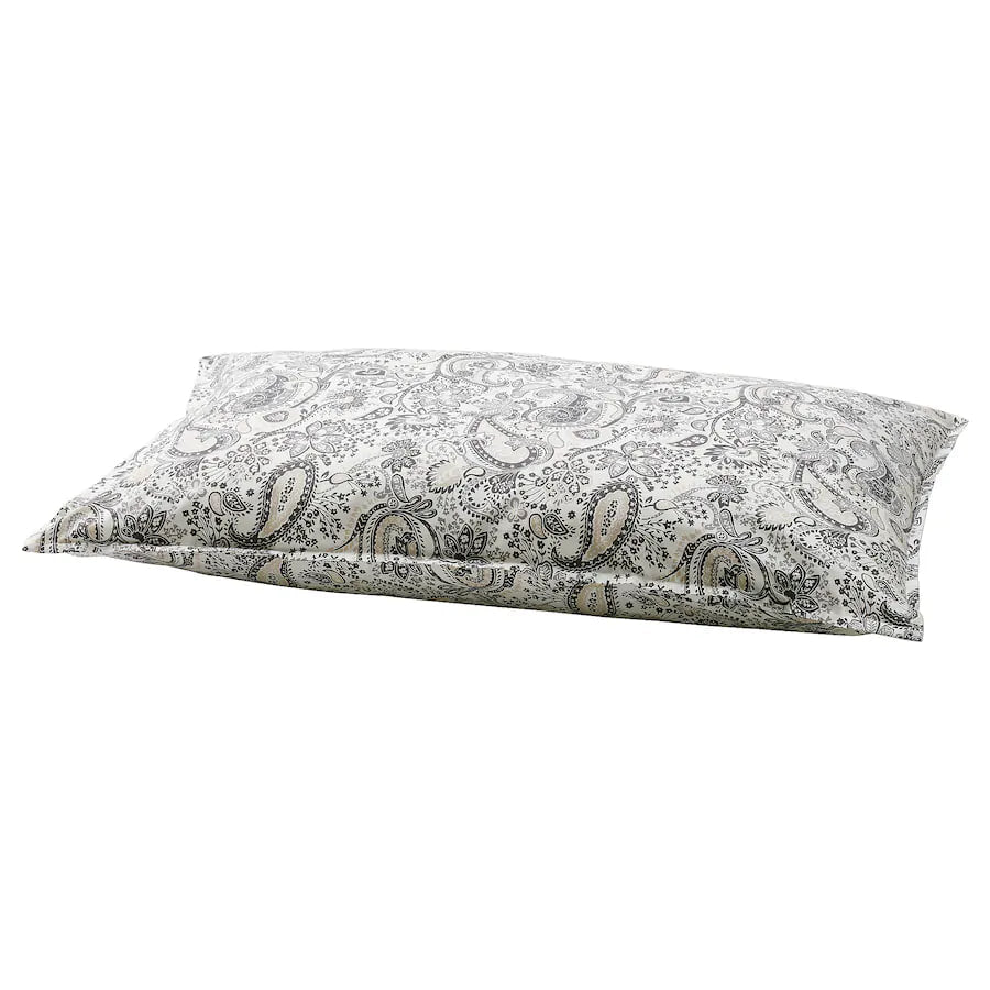 RODGERSIA 2 Pillowcase, grey/white, 50x80 cm