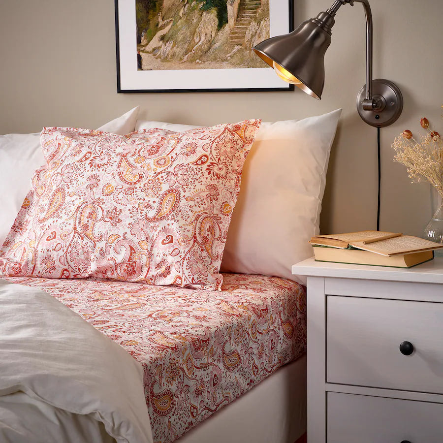 RODGERSIA 2 Pillowcase, pink/white, 50x80 cm