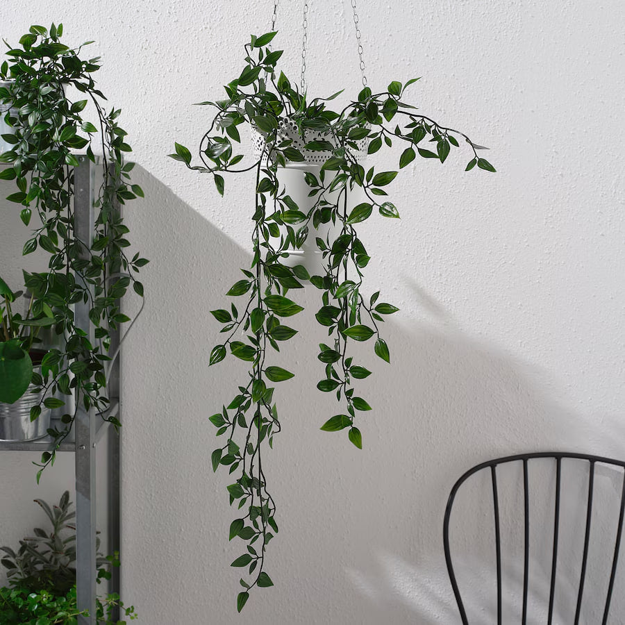 FEJKA Artificial potted plant, in/outdoor/hanging, 9 cm