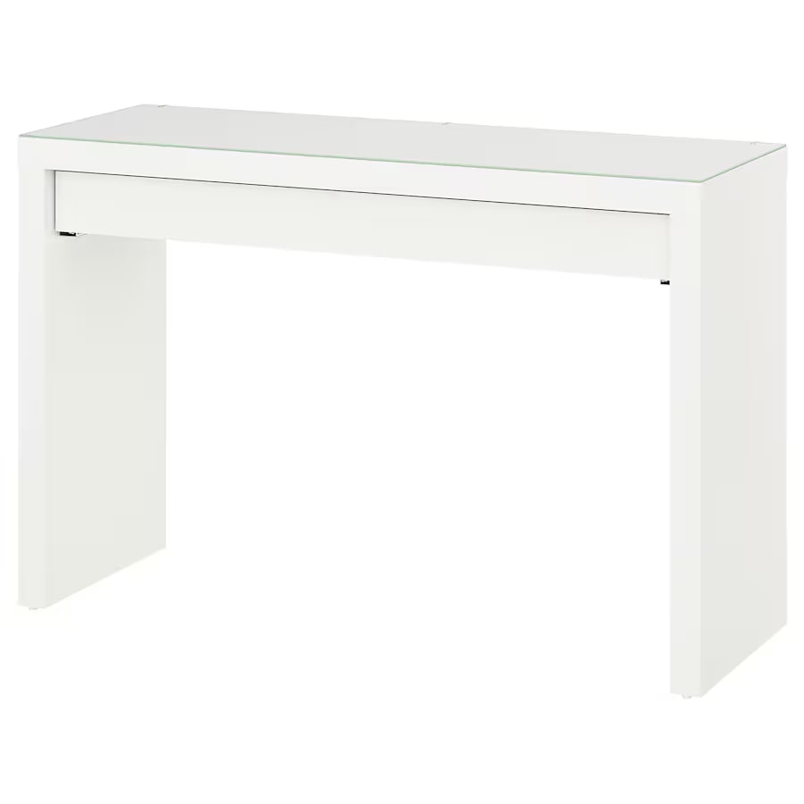 MALM Dressing table, white, 120x41 cm