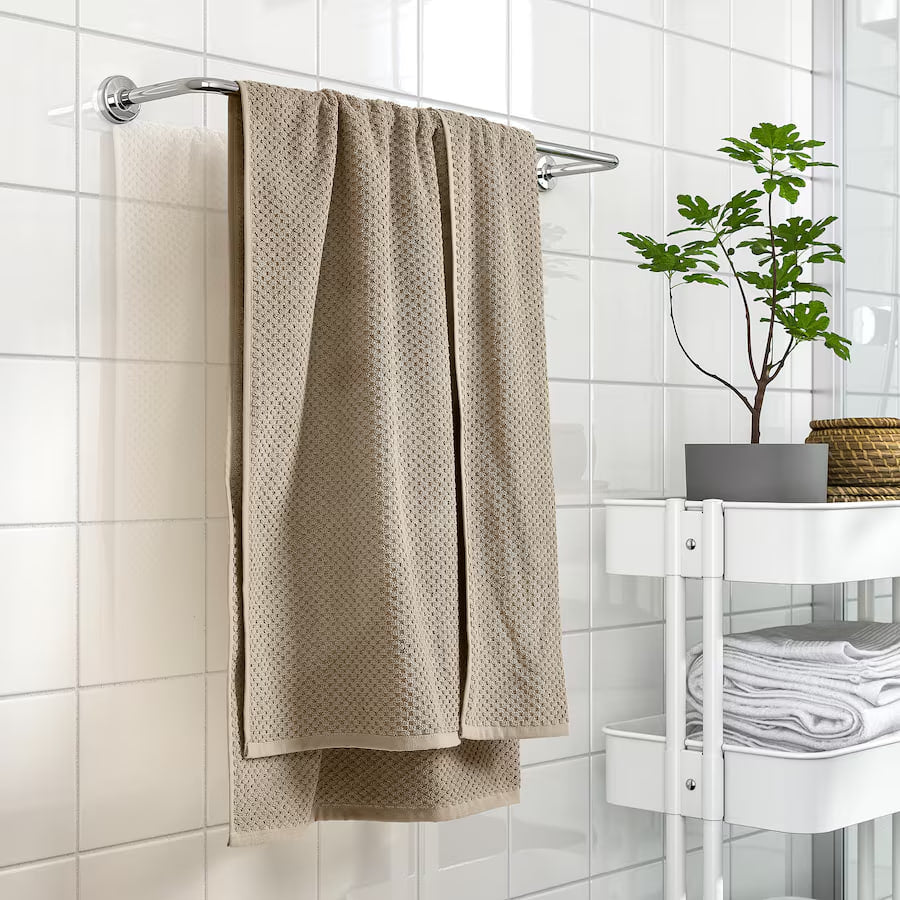 GULVIAL Bath towel, beige, 70x140 cm