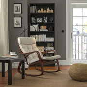 POANG Rocking-chair, brown/Gunnared beige