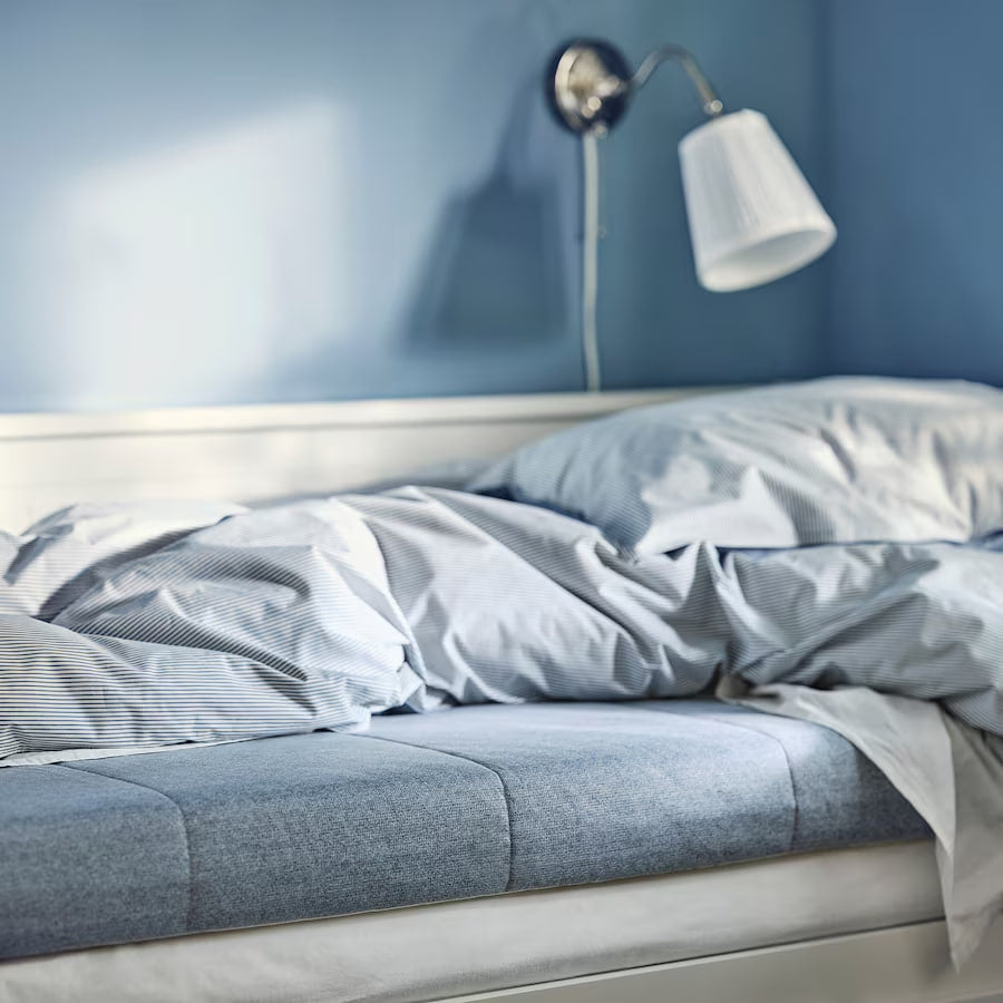 ÅGOTNES Foam mattress, firm/light blue, 90x200 cm