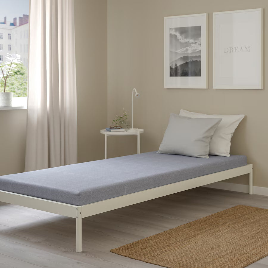 ÅGOTNES Foam mattress, firm/light blue, 90x200 cm