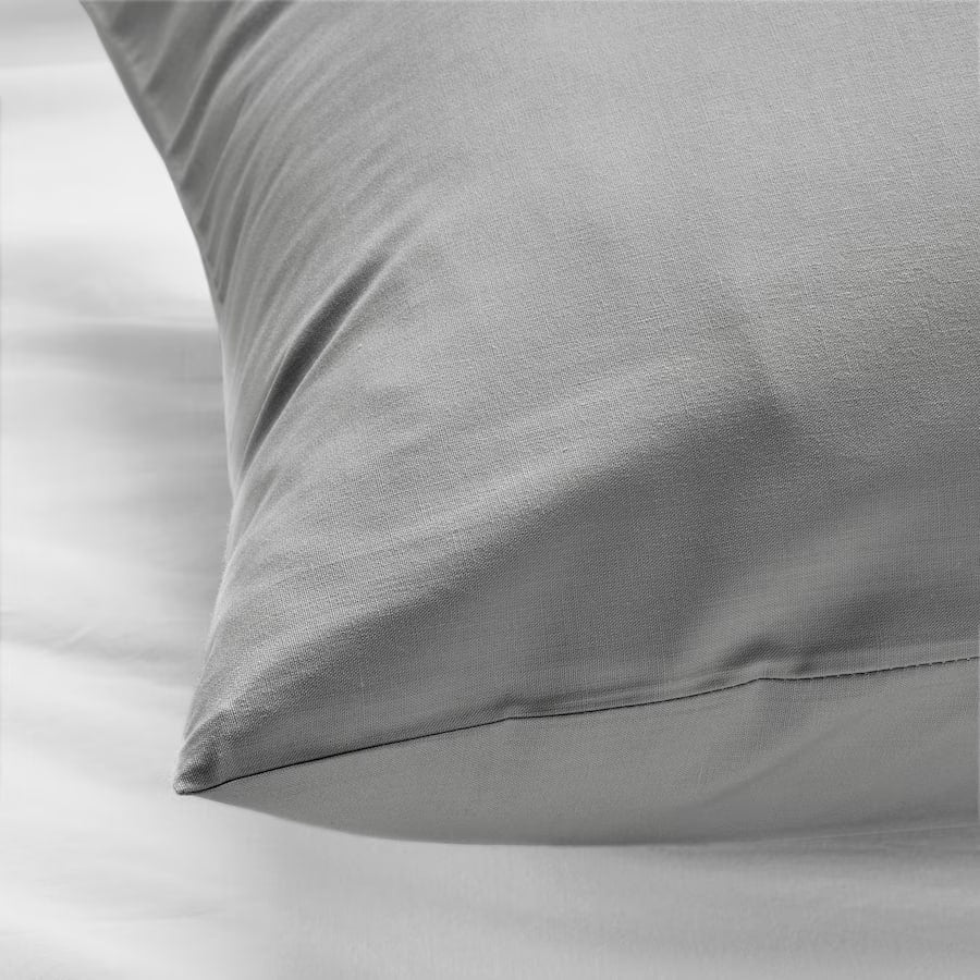DVALA 2 Pillowcase, light grey, 50x80 cm