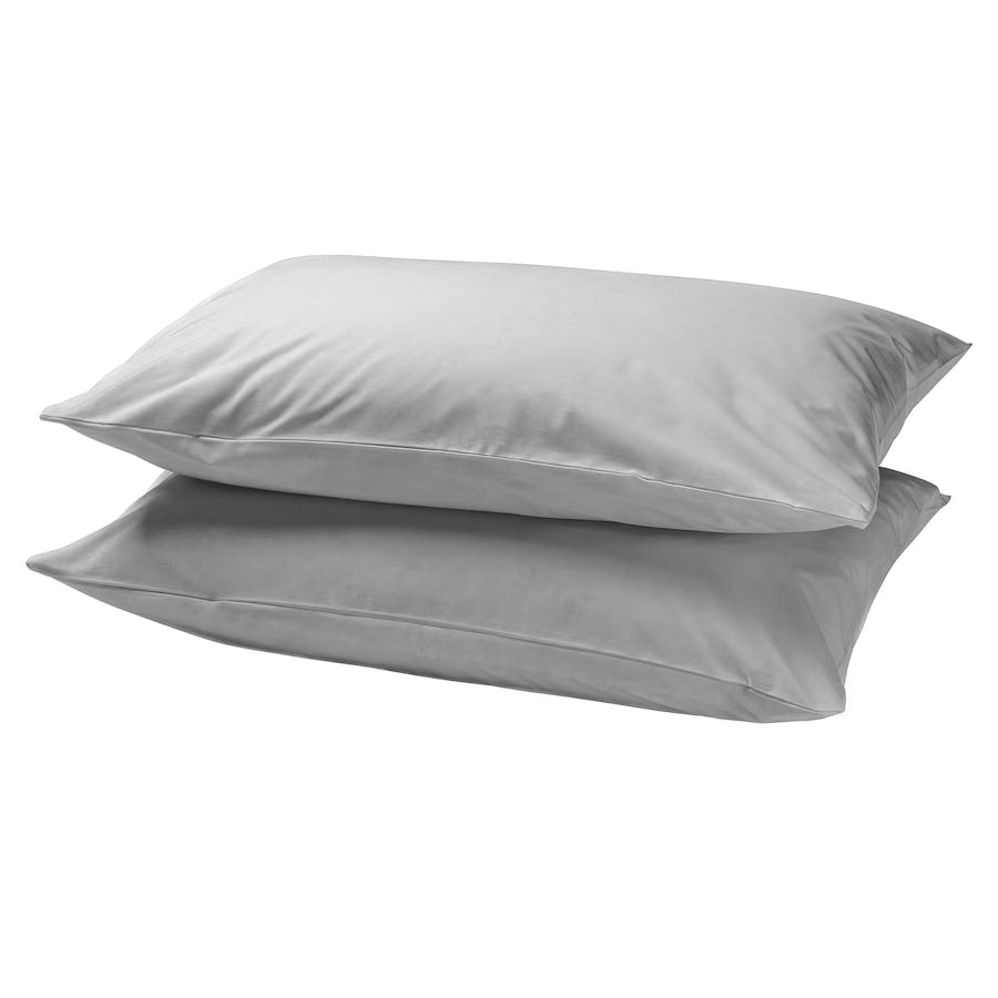 DVALA 2 Pillowcase, light grey, 50x80 cm