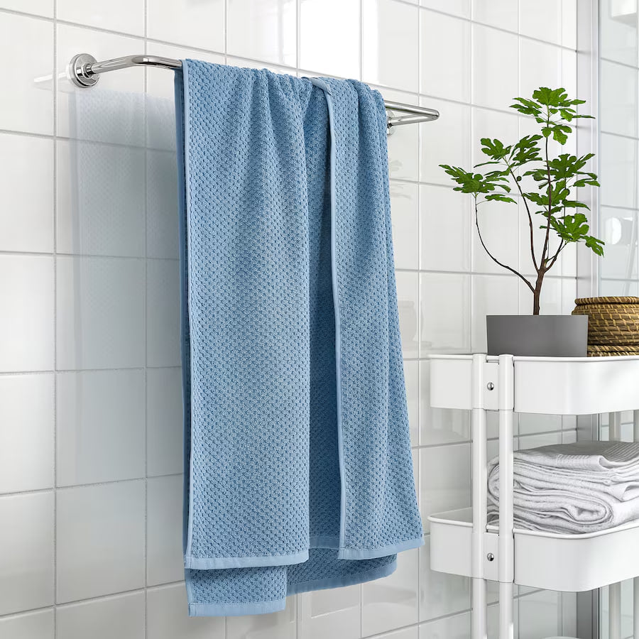 GULVIAL Bath towel, dark grey-blue, 70x140 cm