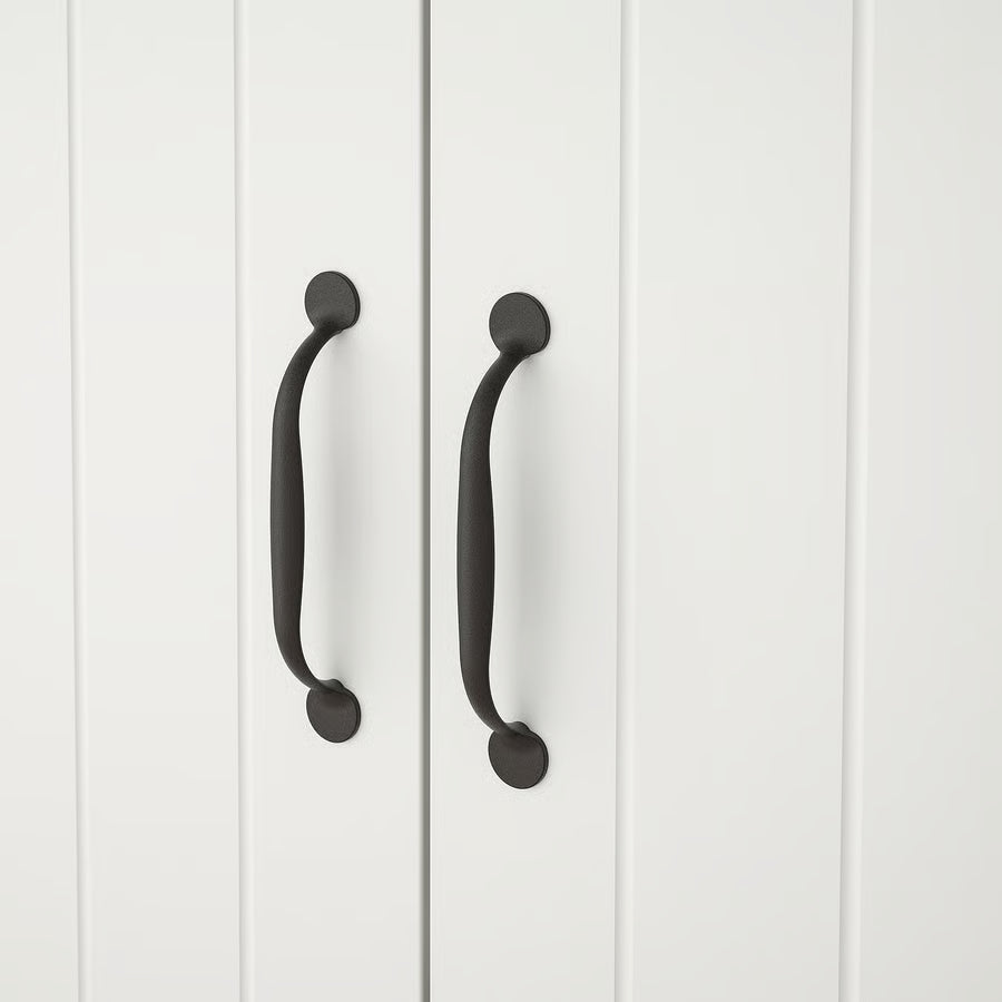 SKRUVBY Cabinet with doors, white, 70x90 cm