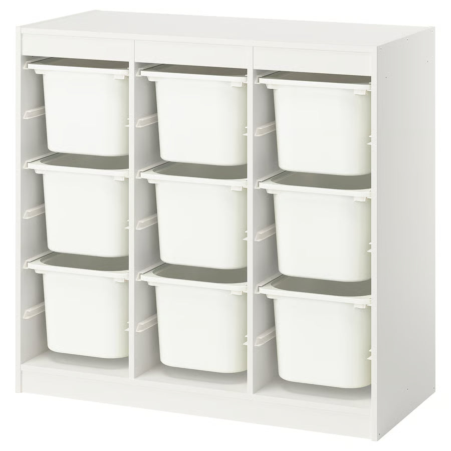 TROFAST Storage combination, white, 99x44x95 cm