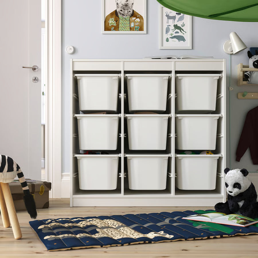 TROFAST Storage combination, white, 99x44x95 cm