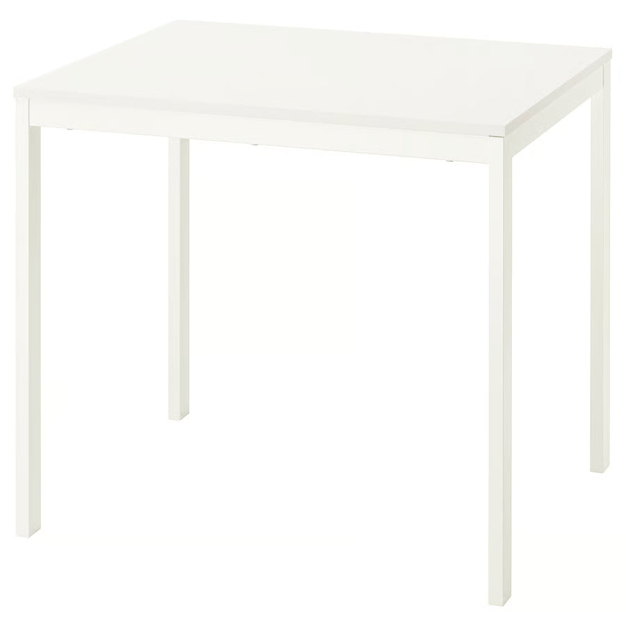 VIHALS Extendable table, white, 84/120x74 cm