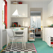 VIHAL Table, white/white, 74x74 cm