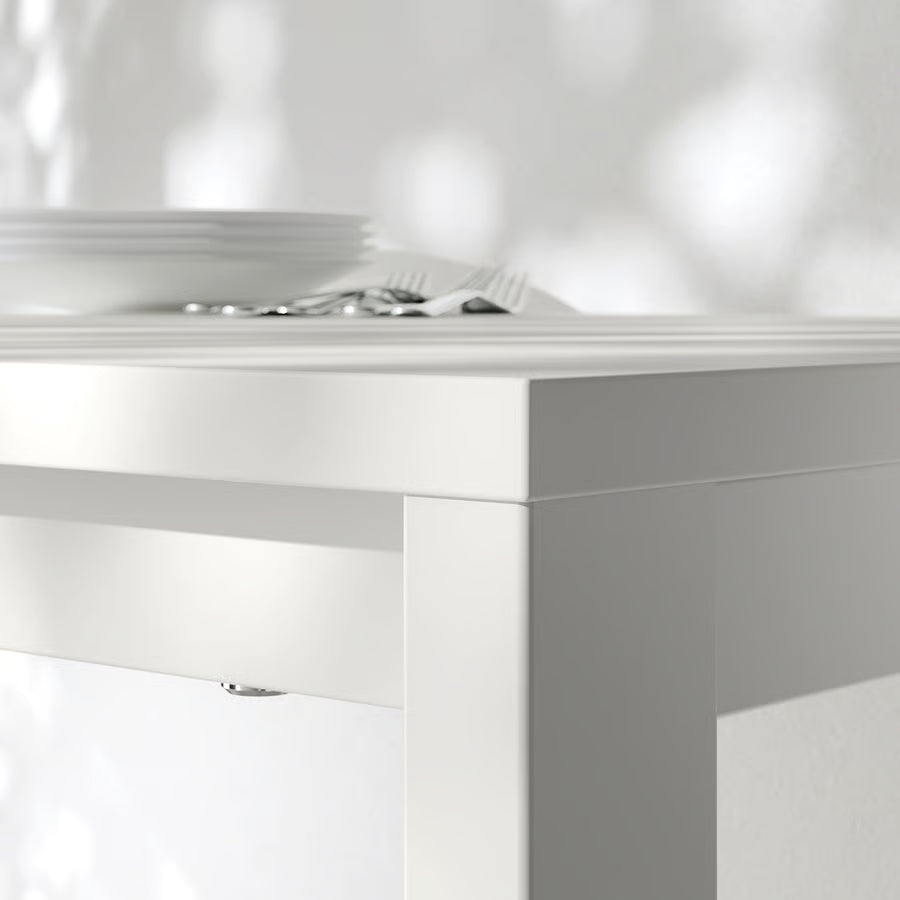 VIHAL Table, white, 125x74 cm