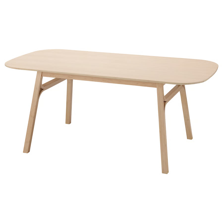 VOXLOV Dining table, light bamboo, 180x90 cm