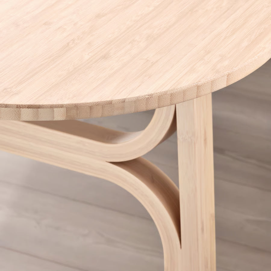 VOXLOV Dining table, light bamboo, 180x90 cm
